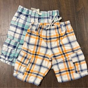 2-Pack Gymboree Boys Plaid Cargo Shorts – Size 8